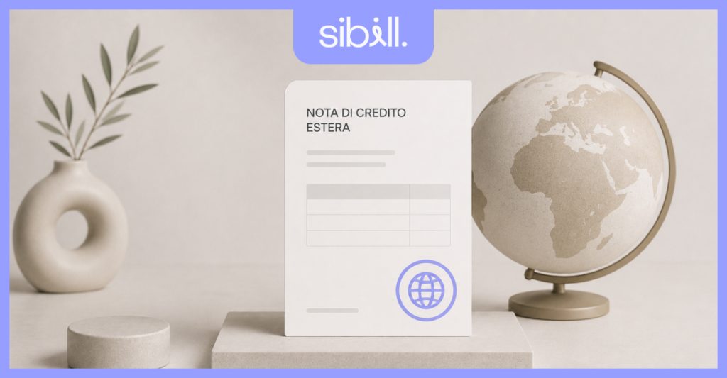 nota di credito estera